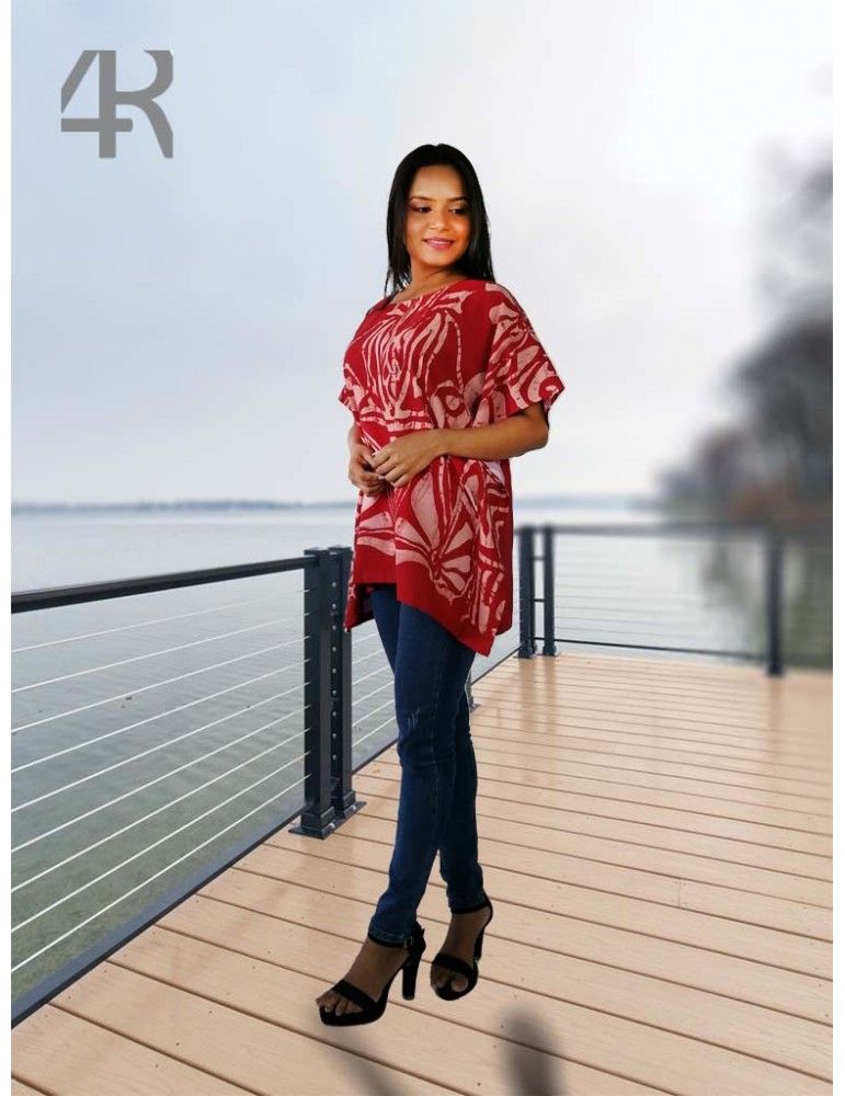 Round neck Bathik top 