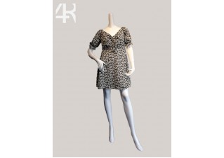 Floral Mini dress with bishop sleeve  