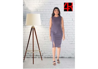 Sleeveless knee length shift dress